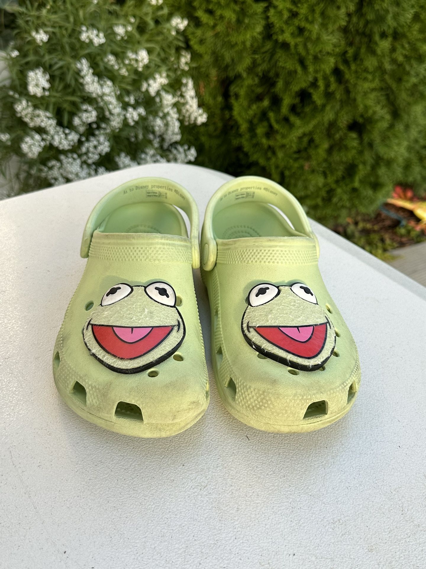 Kermit The Frog Disney Exclusive Crocs Clogs Sandals Slip On Shoes Epcot Disney World The Muppets Mickey Mouse Donald Duck