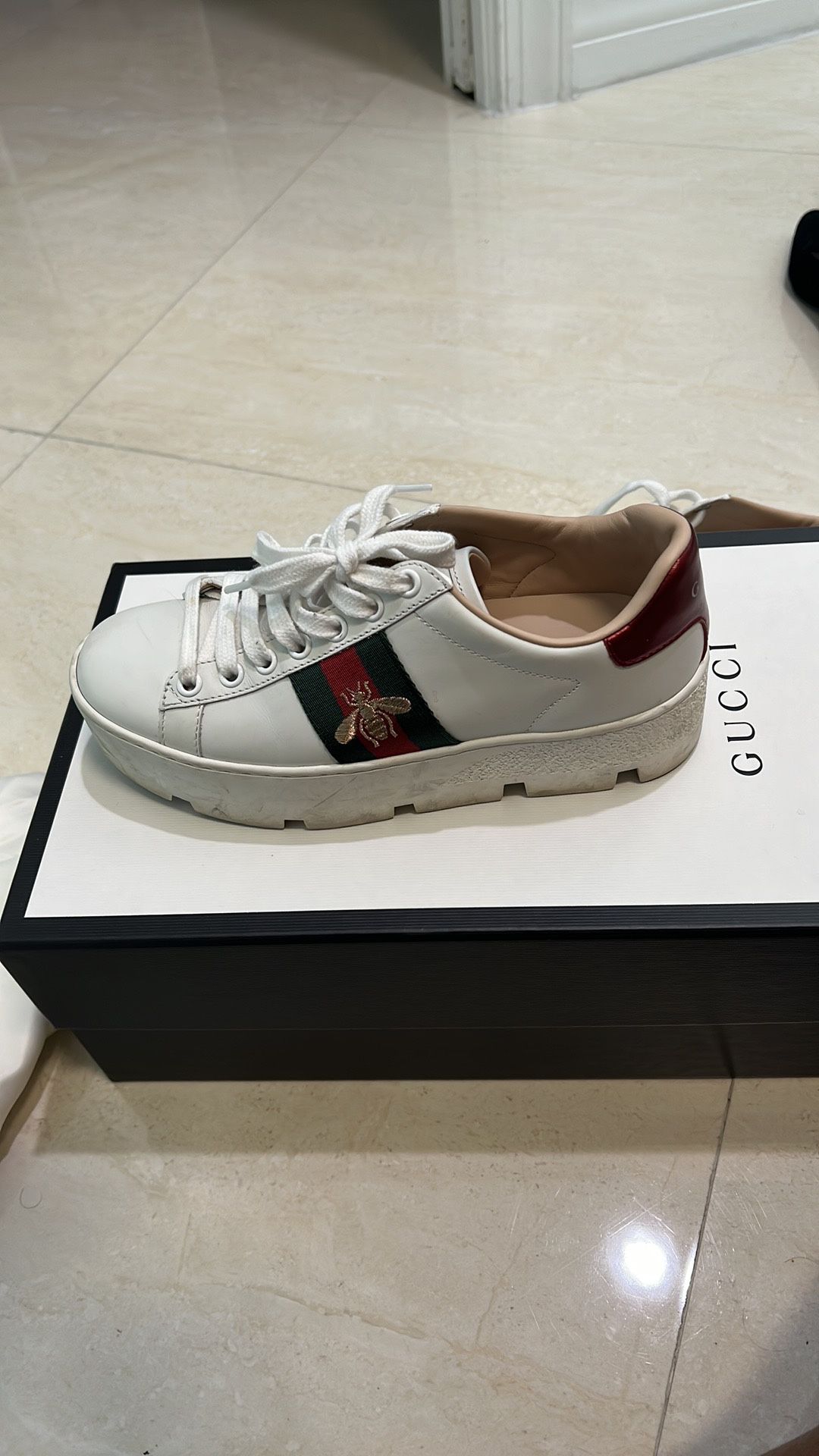 Gently Used AUTHENTIC GUCCI PLATFORM SNEAKERS