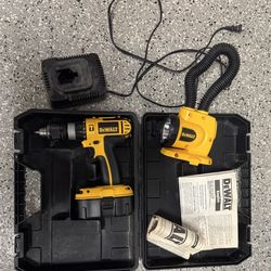 Dewalt Hammer Drill/Driver & Light Set - $40