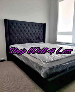 NEW KING SIZE BED FRAME AND MATTRESS