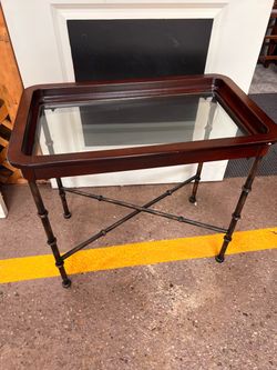Side table wood/metal