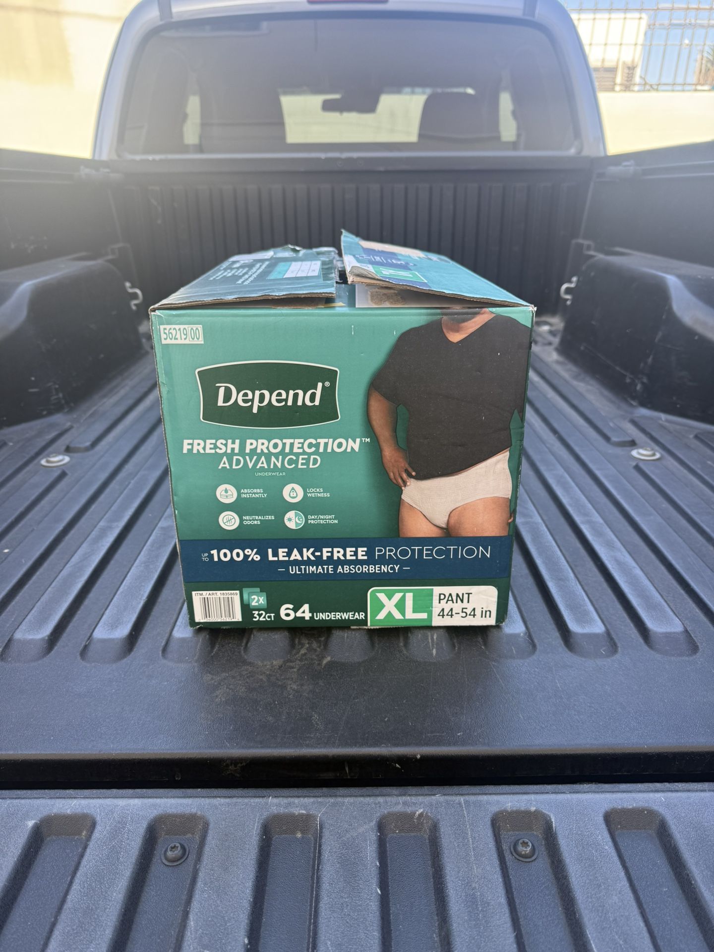 Depend Fresh Protection Advanced Underwear for Men, X-Large (64 Count) **Missing One Underwear**