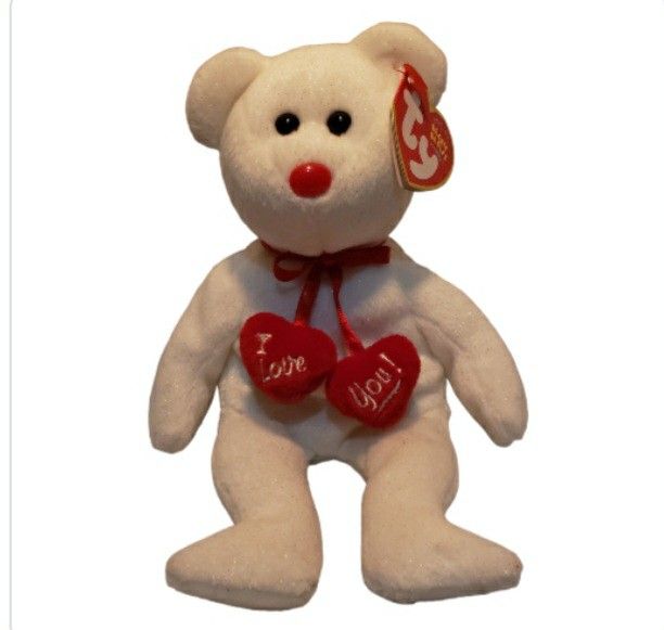 Vintage Valentine's Day "Truly" TY beanie