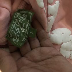 Denim tears pink hoodie