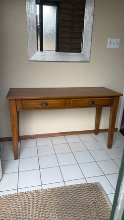 Solid Wood Console / Entryway Table with 2 Drawers