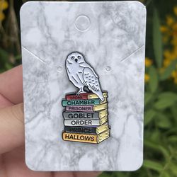 Harry Potter Hedwig X Book Series Pin