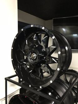 New wheels and tires 20x10 mounted and balance and alignment free finance available zero Down 😍 no credit needed 💯 days same cash 💰