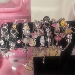 Sanrio Charm Braclet $15 Each Come With A Ring 