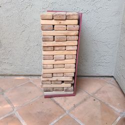 Yard Jenga Game & Holer ( Wood)
