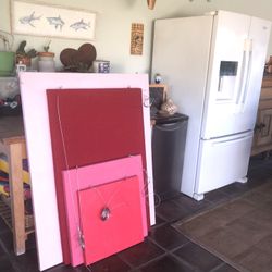 4 Merchandising Painted Canvas Hanging Drops