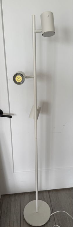 IKEA NYMÅNE White Floor Lamp with 3 Adjustable Spotlights