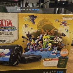 NEW Nintendo Wii U: The Legend of Zelda Wind Waker HD Deluxe Set Console