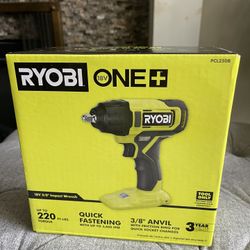 Ryobi 18V 3/8 inch Impact Wrench ( new inbox )