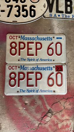 Custom License plates a match