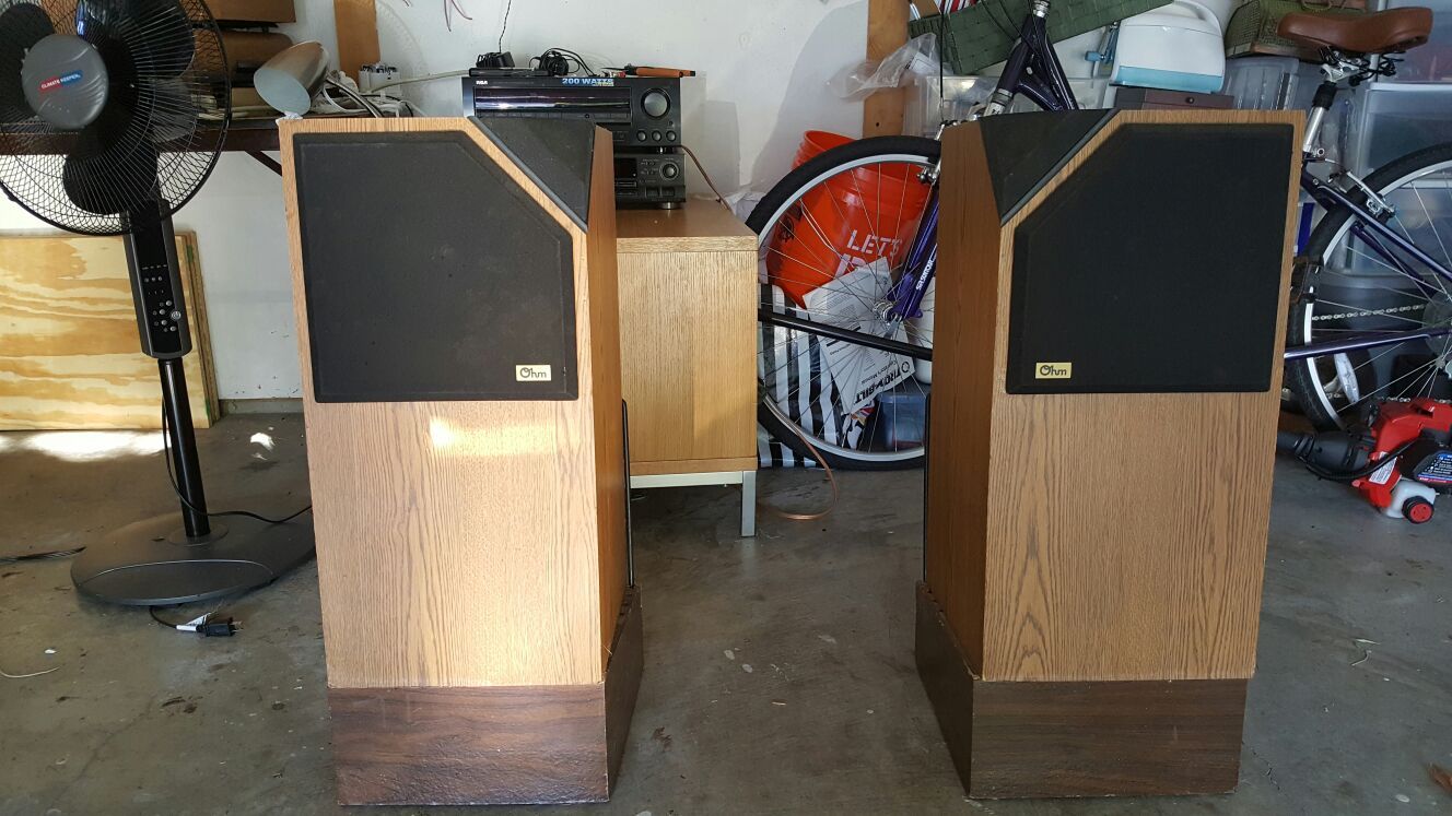 Ohm FRS-7 Floor Speakers with Stands