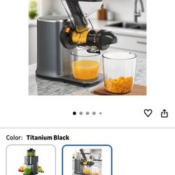 Silonn Slow Juicer, Cold Press Juicer Machines with Soft & Hard Modes