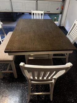 Farmhouse Dining Table Set with Chairs
