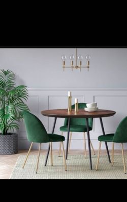 2 gorgeous velvet dining chairs