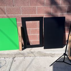 Green screen Back Drop And Tripods For Sale