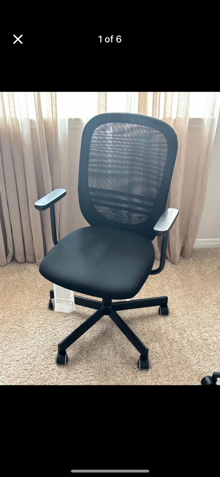 Desk Chair With Ikea Nominell Armrest Flintan Office Chair Ikea