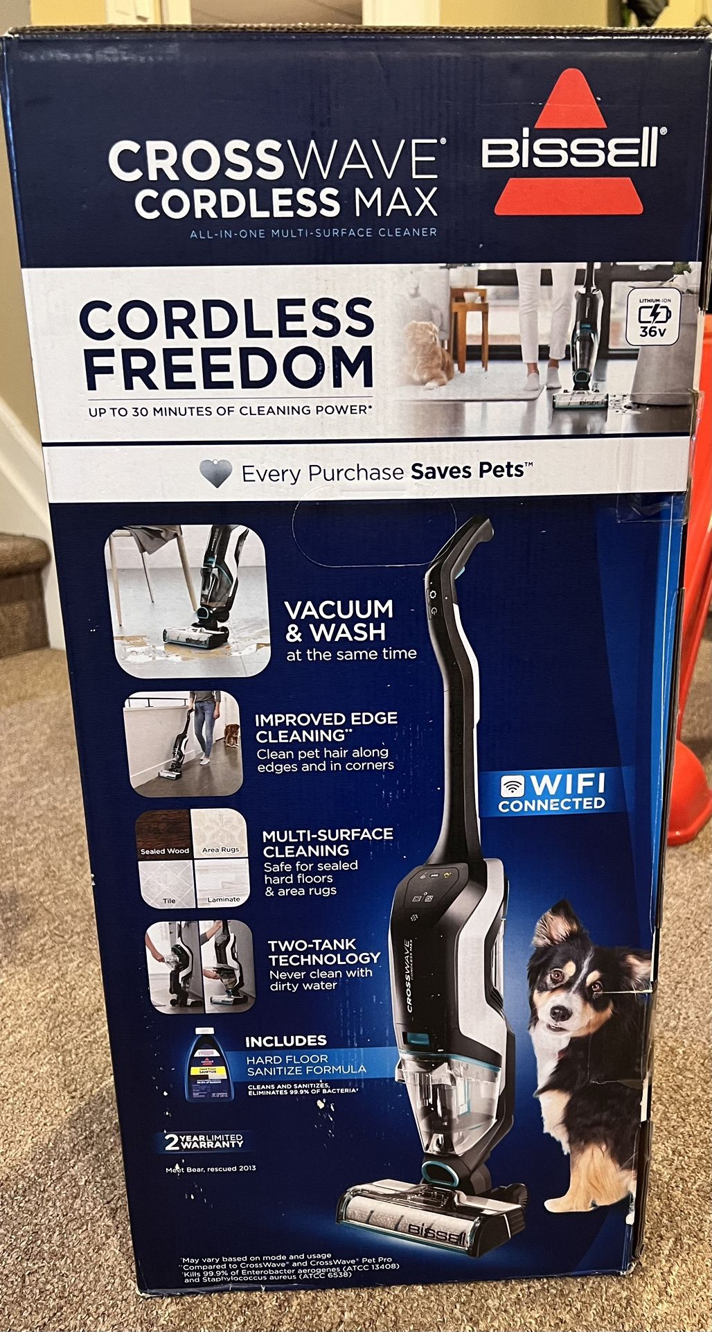 BISSELL® CrossWave® Cordless Max Deluxe All-in-One Multi-Surface Cleaner