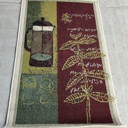 Kitchen Coffee Pot Runner Rug -  27” x 44” - IMMACULATE 