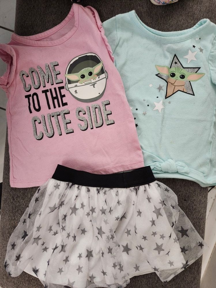 Baby Girl Clothes With Baby Yoda Size 12 Months