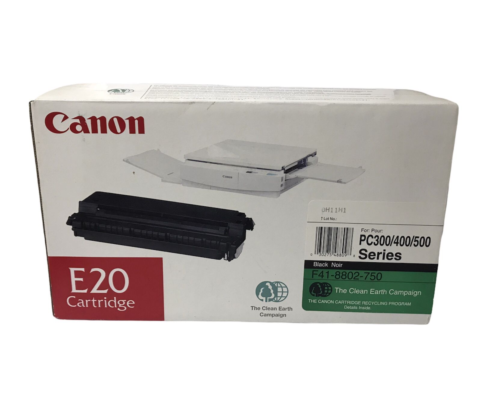 Canon E20 Cartridge For PC 300/400/500 Series Black New Sealed