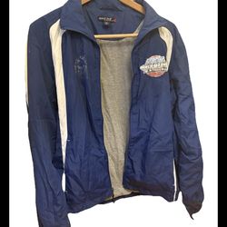 March Madness! Duel Windbreakers (s,m) + 1 warm beanie Blue & Grey #ESPN