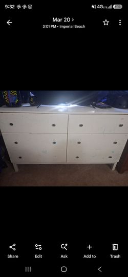 White long dresser