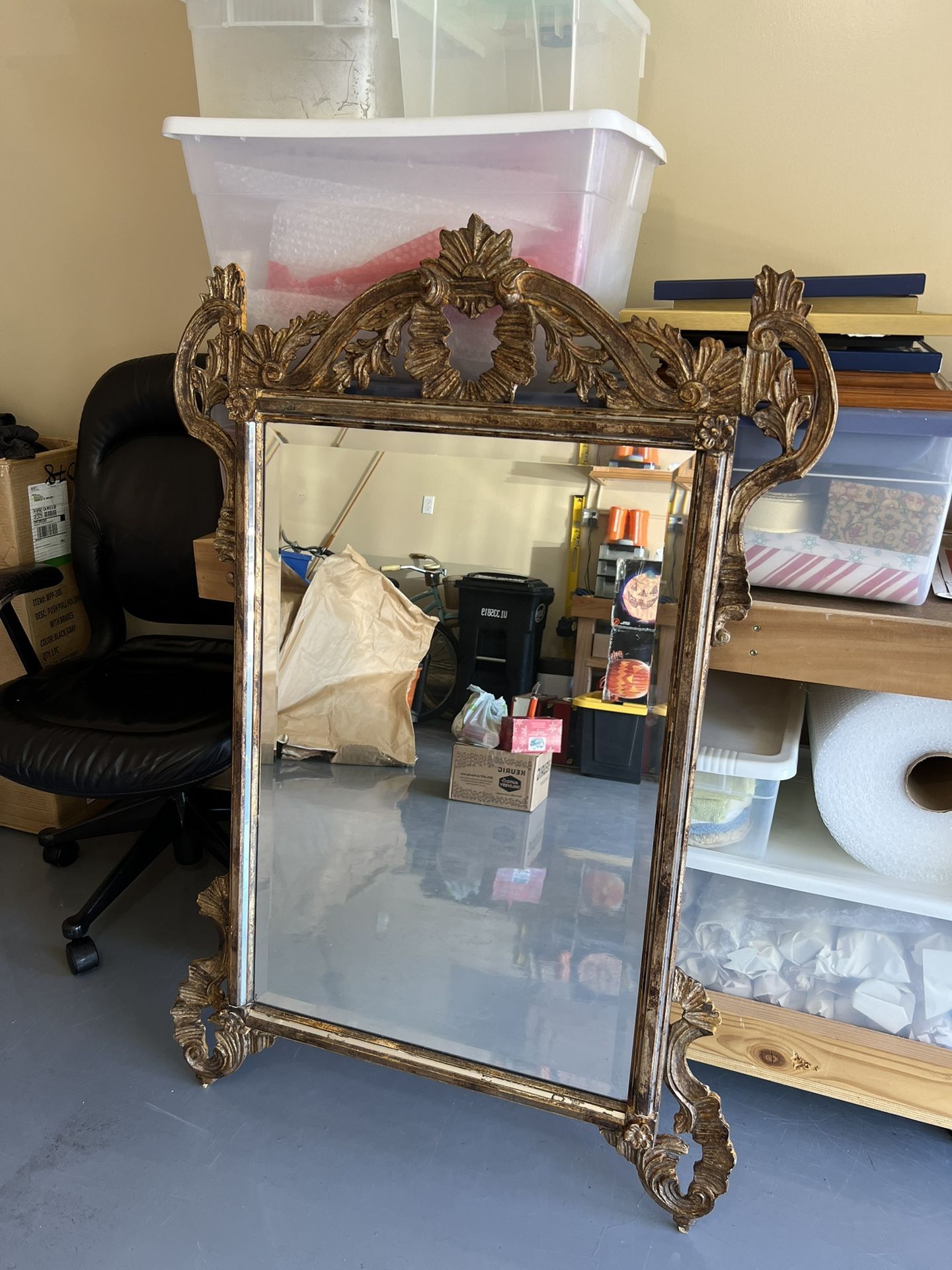 Large Decorative Antique Mirror