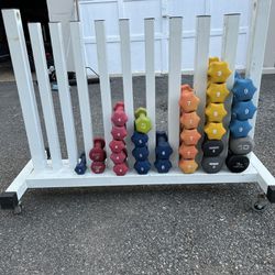 Dumbbell Set with Rack (Will Sell Separately)
