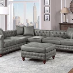 Sectional Sofa + Ottoman