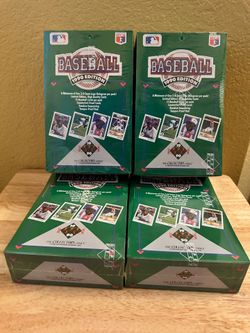 (4) 1990 Upper Deck baseball factory sealed boxes