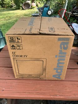 Admiral 13” CRT Color TV New Old Stock