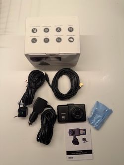 Dash Cam Front & Rear + 32GB SD Card