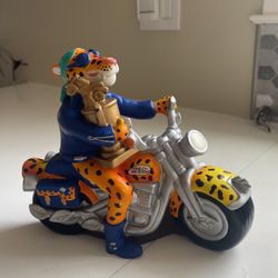 2001 Plastic Harley-Davidson Cheetah National Critter Rally Champion Coin Bank