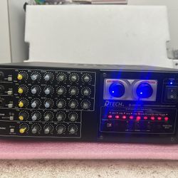 DTECH D-3200K STEREO KARAOKE MIXER AMPLIFIER 900 WATTS