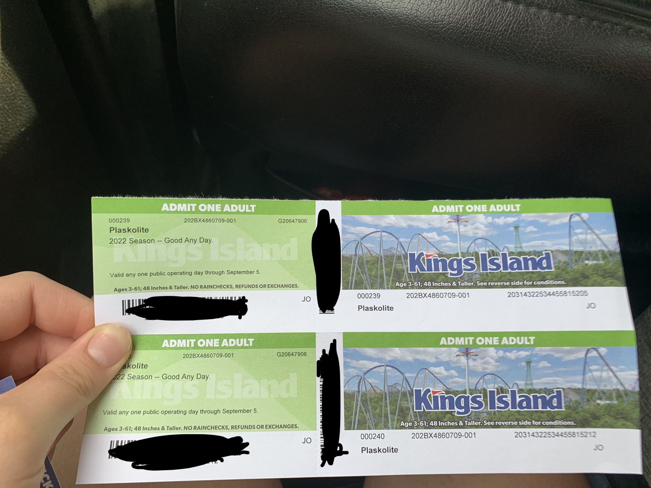 2 Kings Island Tickets And Parking Pass