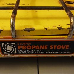 Sears and Robuck Chicago, Vintage 2 Burner Camping Stove
