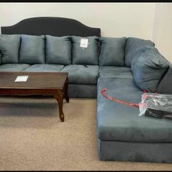 Darcy Blue RAF Sectional/couch  929