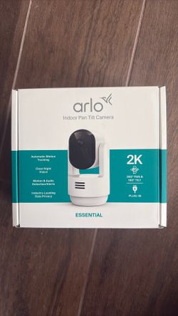 Brand New Arlo Essential Pan Tilt Indoor Security Camera 2K – Local Pickup Only