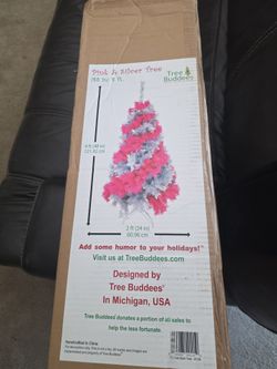 NEW TREE BUDDEES 4 FT PINK & SILVER SWIRL ARTIFICIAL CHRISTMAS TREE
PRODUCT DETAILS
Brand: Tree Buddees
Style: Pink & Silver Swirl Colored Artificial 