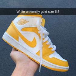 Air jordan 1 Mid White Gold