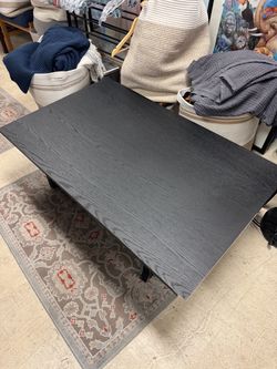 Black Wood Grain Coffee Table