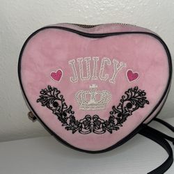 Juicy Couture Pink Heart Crossbody Bag