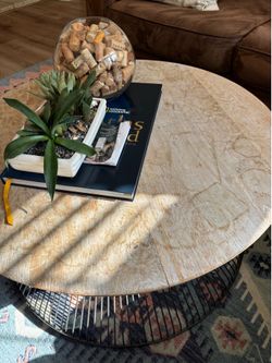 Beachy mango wood coffee table