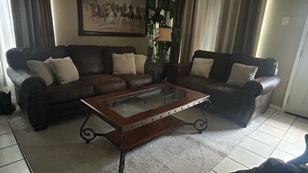 Sofa and loveseat