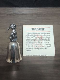 Disney vintage Thumper bell