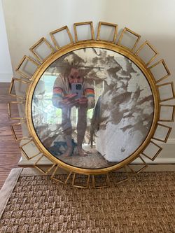 Vintage inspired art deco mirror